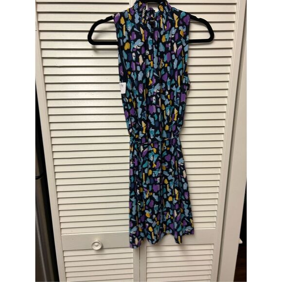 Gibson Nordstroms Multicolor Abstract Sleeveless Dress, Sz Small - Picture 2 of 10